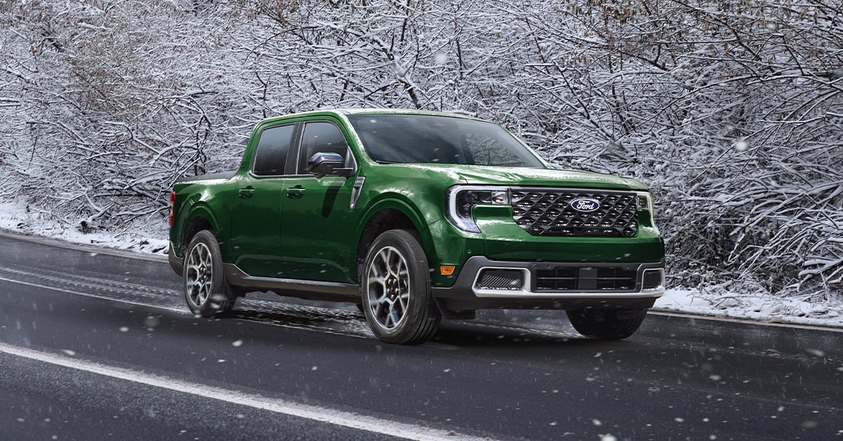 2026 green ford maverick winter driving