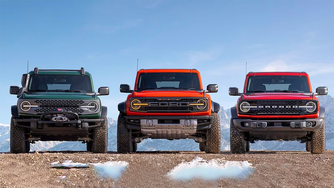 2026 Ford Bronco Trim lineup