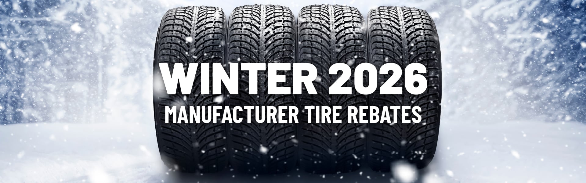 Winter 2026 manufacturer tire rebates