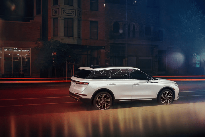 2026 Lincoln Corsair White at night
