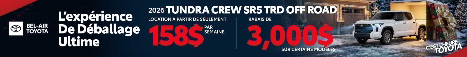 Toyota Tundra holiday special offer Ottawa