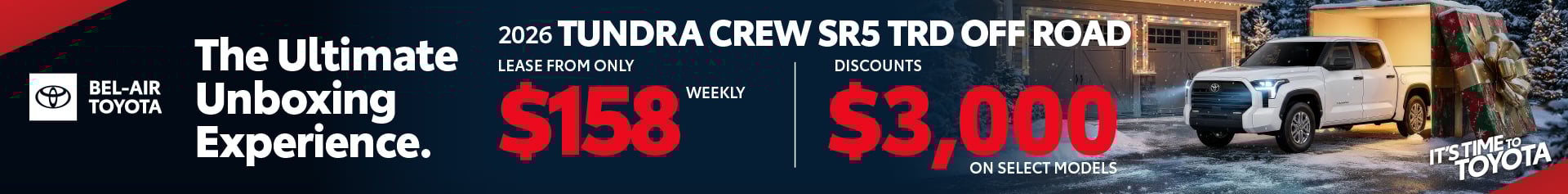 Toyota Tundra holiday special offer Ottawa