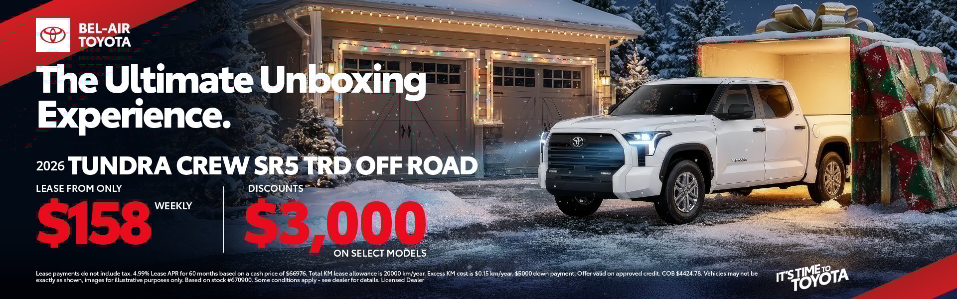 Toyota Tundra holiday special offer Ottawa