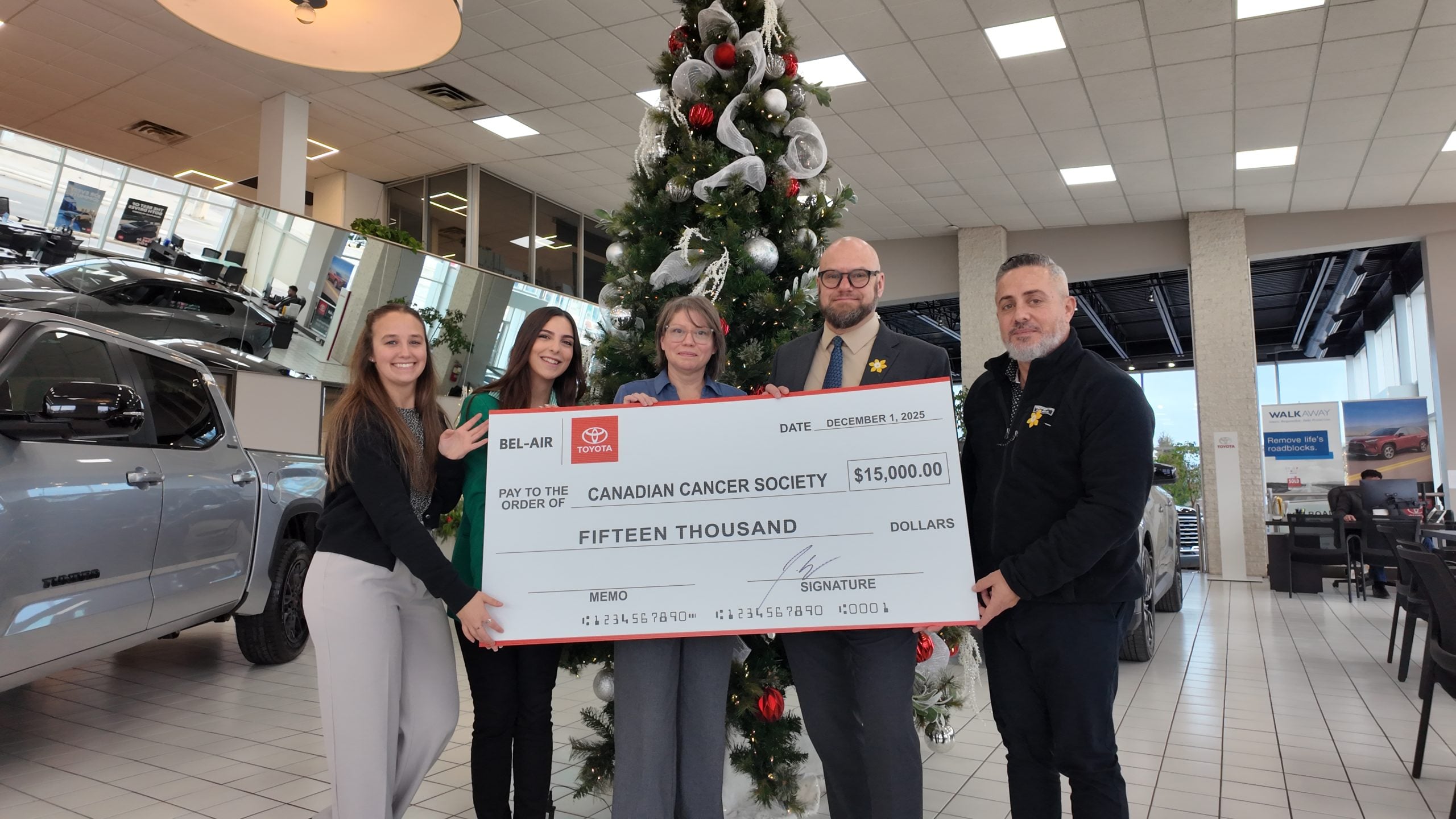 Bel-Air Toyota Community drive supporting Canadian Cancer society