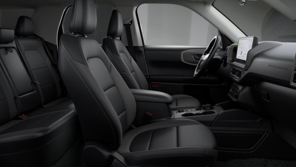 Rear seating area of the 2026 Ford Bronco Sport