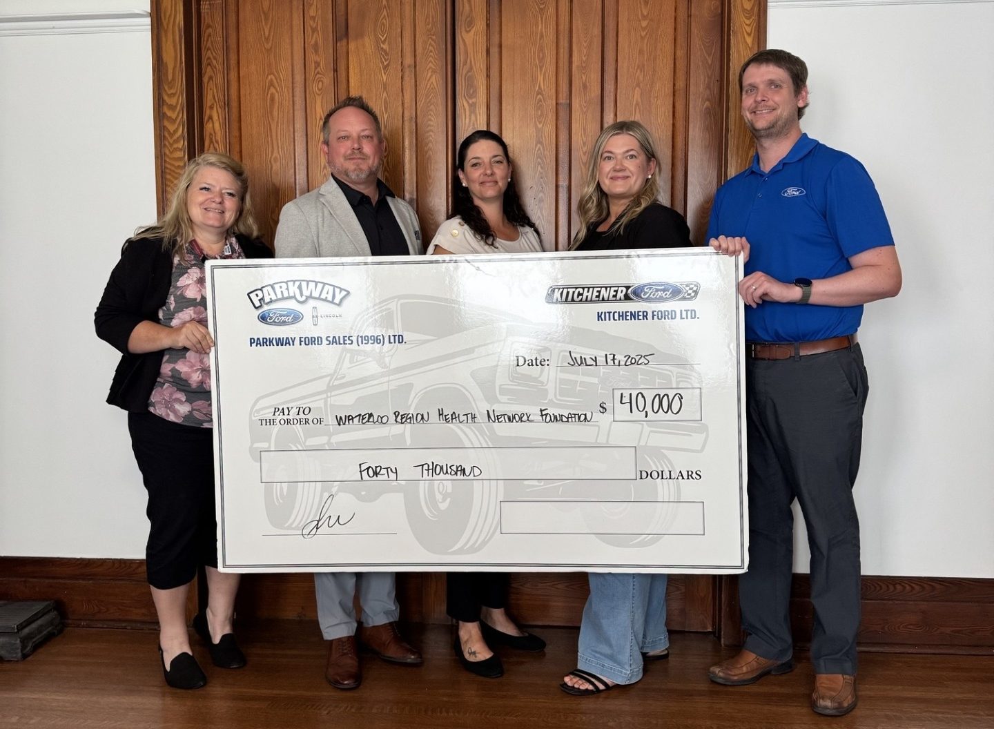 Waterloo Regional Health Network Donation