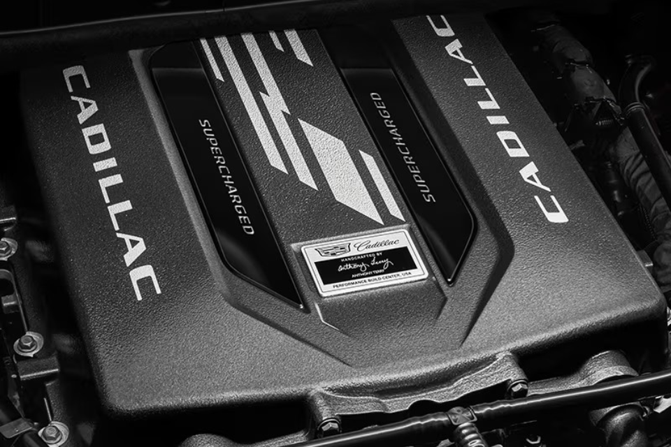 Powerful Cadillac engine detail highlighting performance engineering in the 2026 Escalade