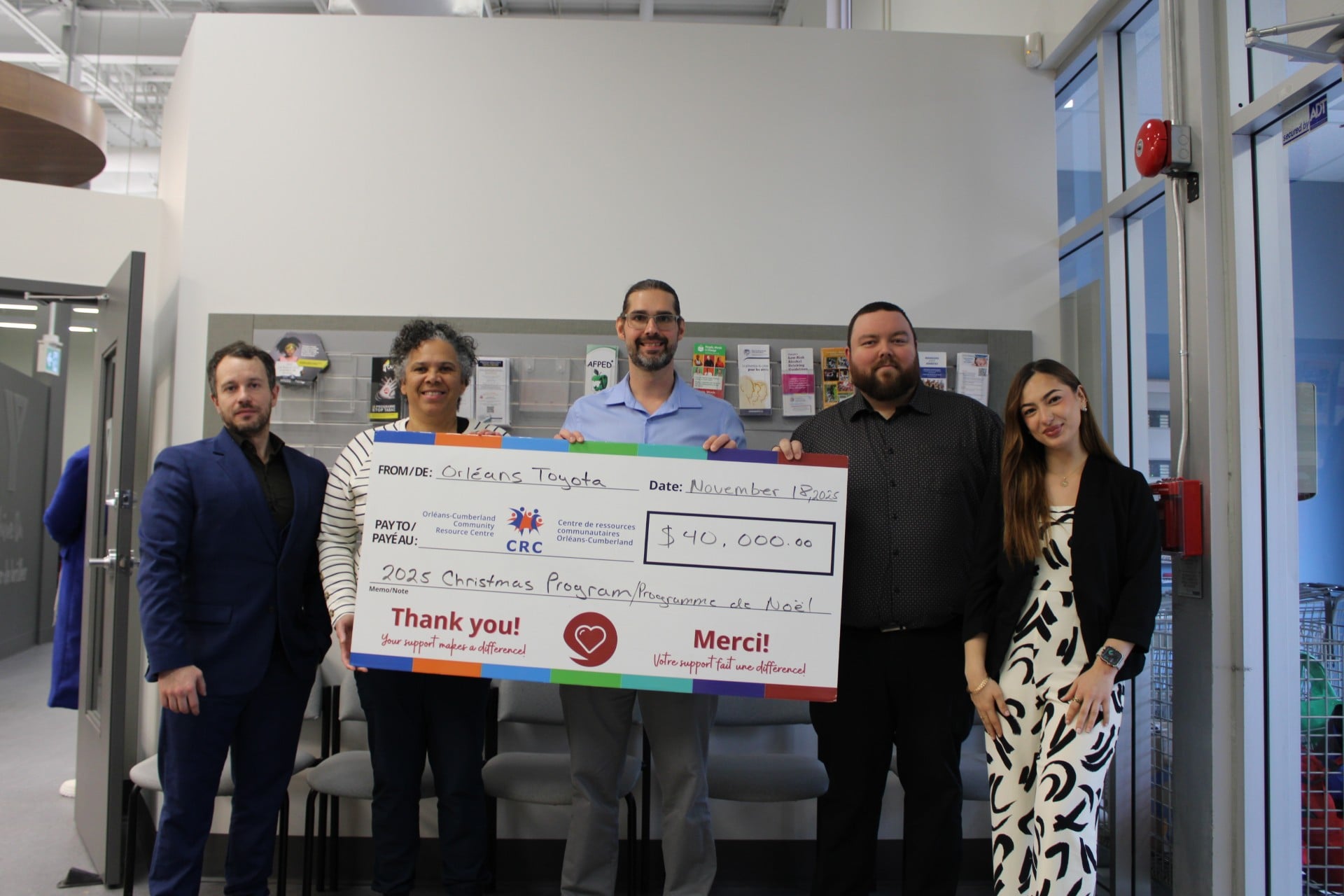 Orleans Toyota Proudly Supports the Orléans-Cumberland Community Resource Centre