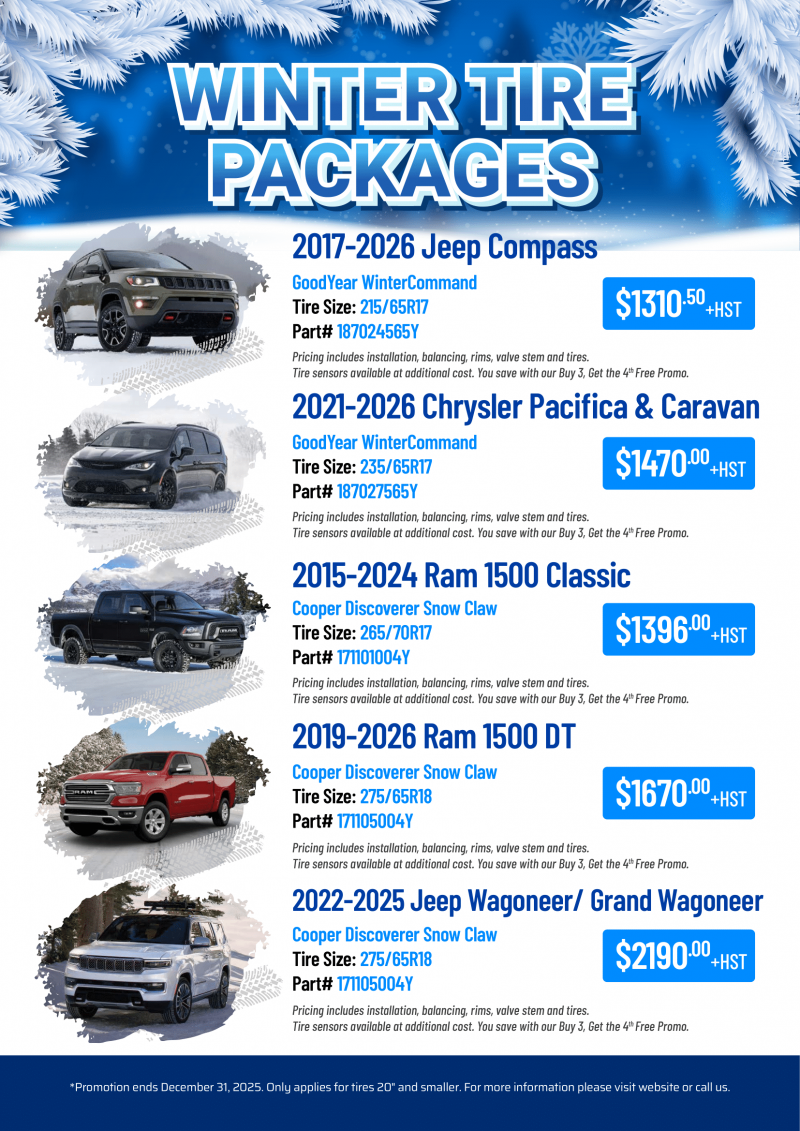 2025 Winter Tire Packages