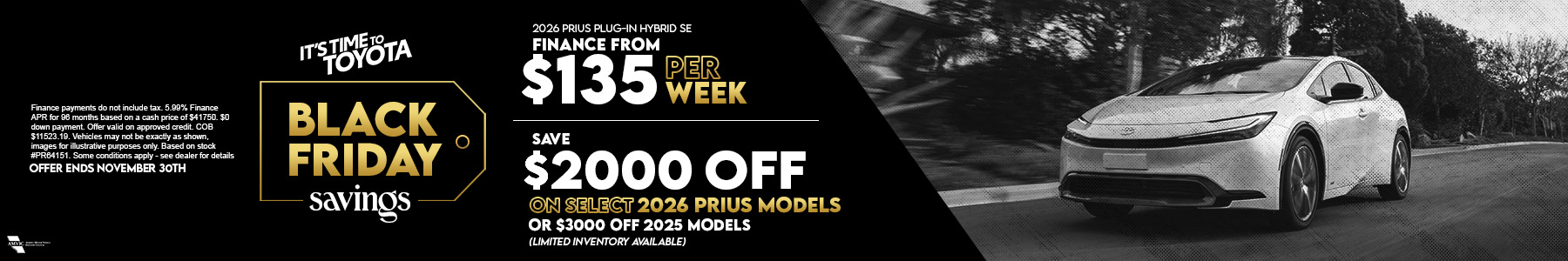 get up to $2000 off on 2026 prius at Sherwood Park toyota