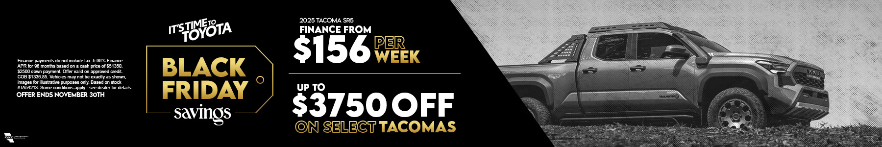 Get discount up to $3750 on Toyota Tacoma at Sherwood Park Toyota