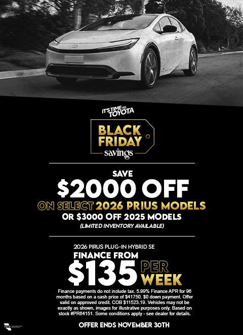 get up to $2000 off on 2026 prius at Sherwood Park toyota