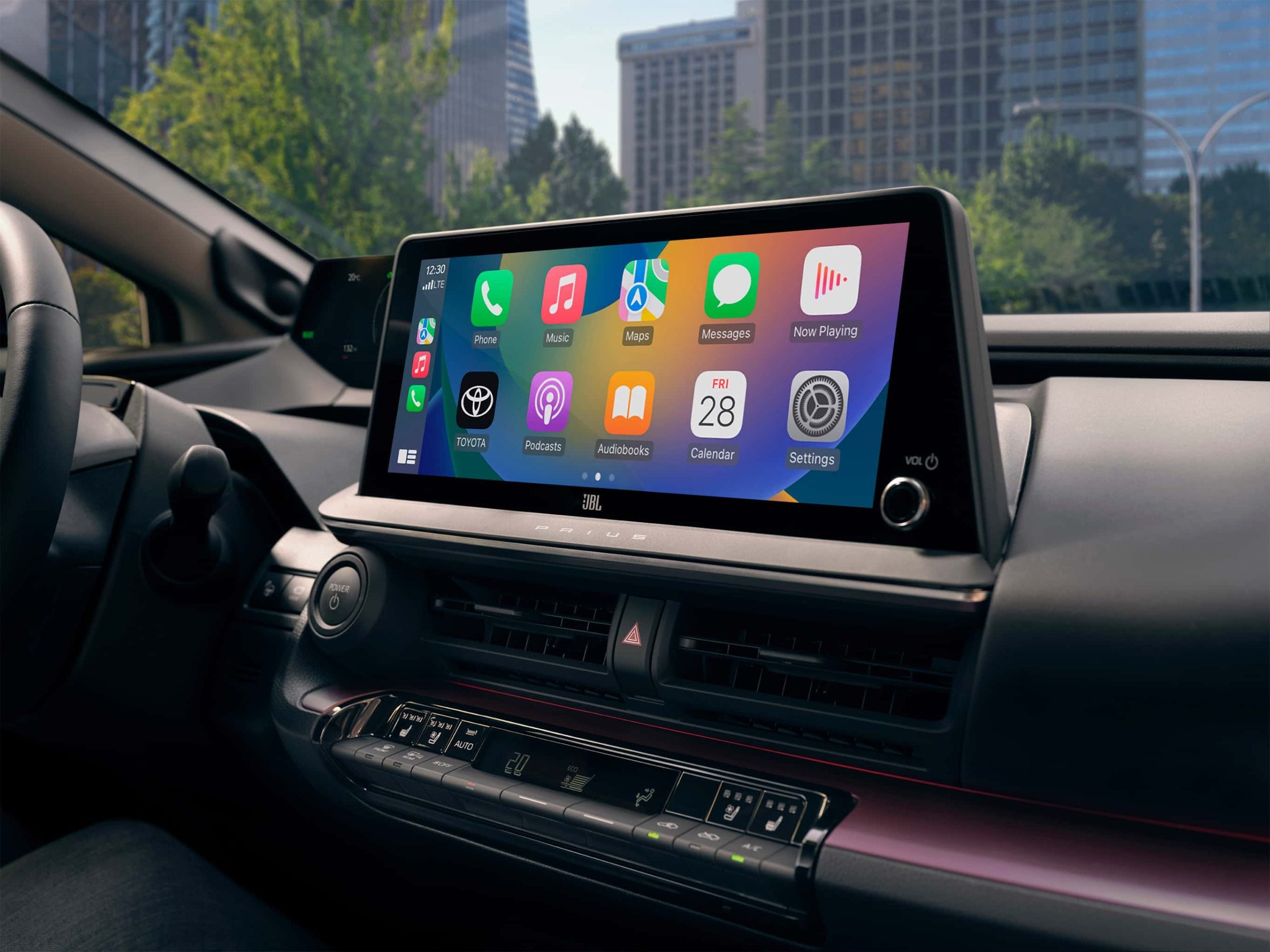 Prius Plug-in Hybrid Interior with Wireless Apple CarPlay