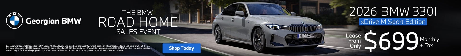 BMW 330i xDrive December Lease Deal