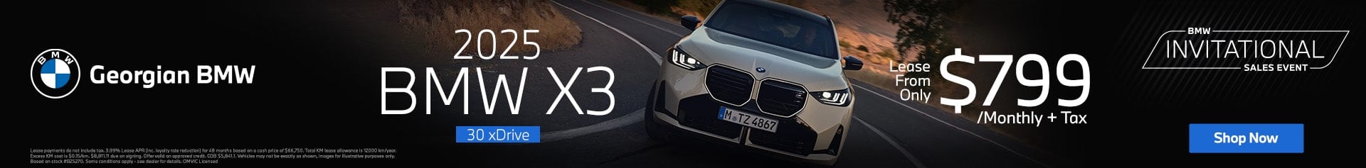 BMW Invitational X3 Offer BMW Invitational X3 Barrie