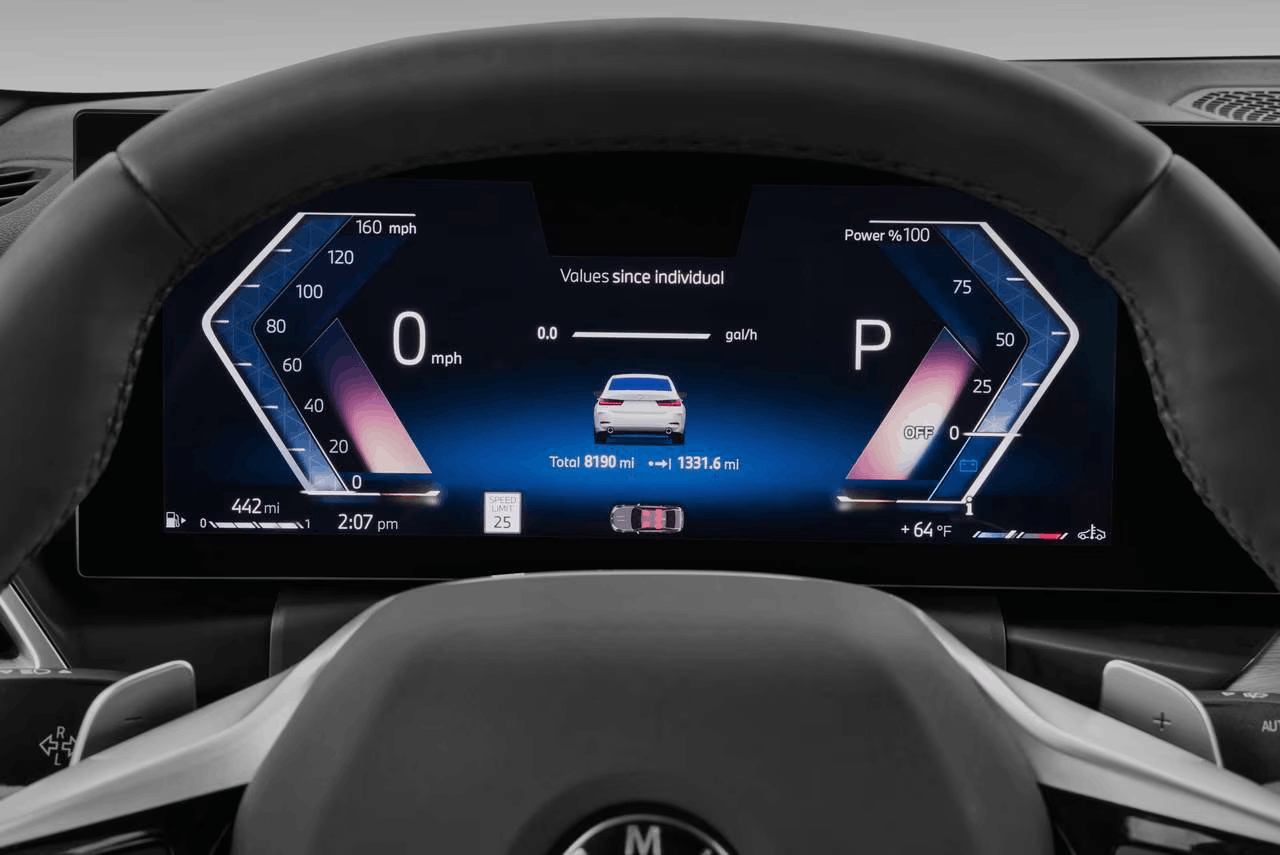 2026 BMW 3 Series interior spedometer