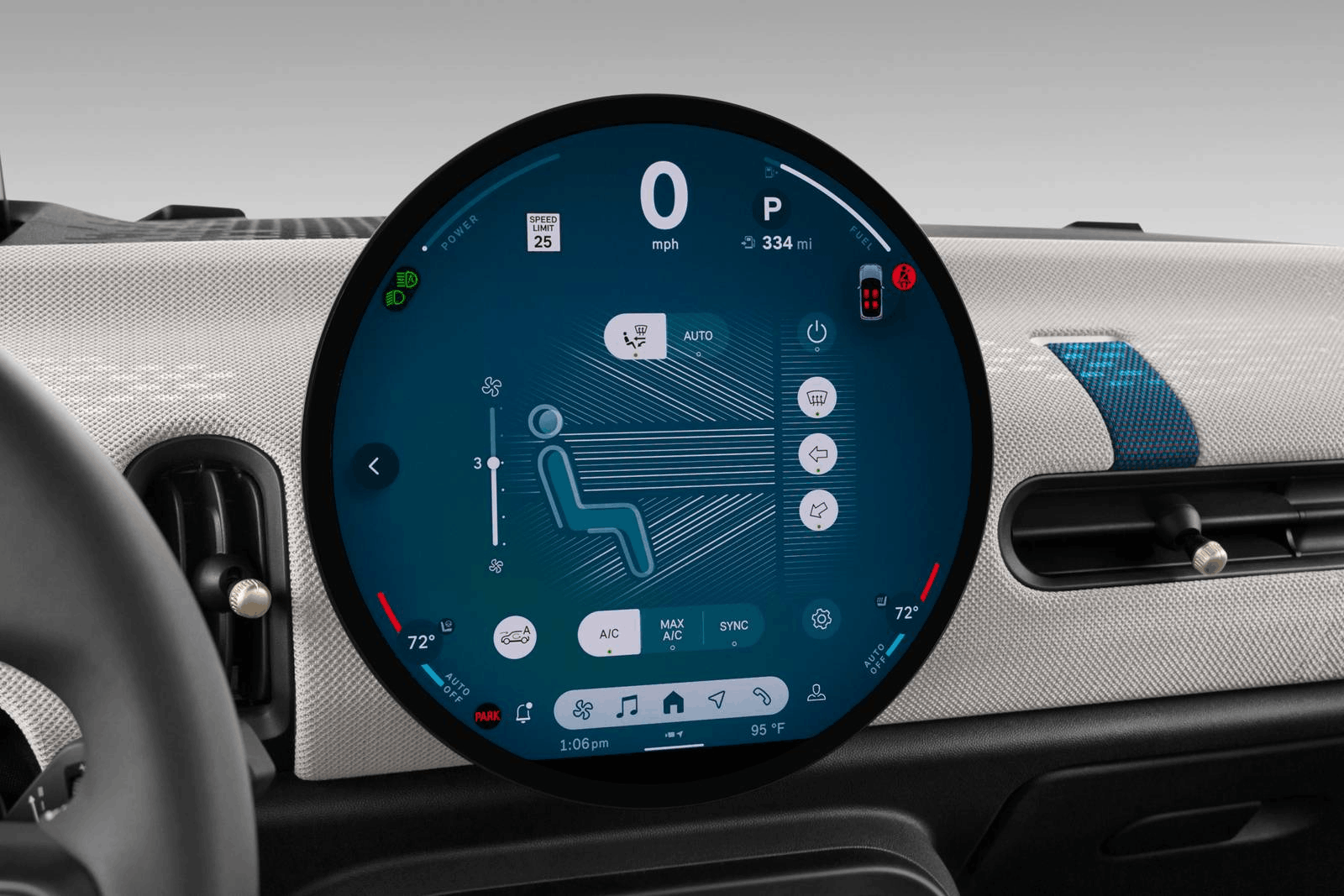 2026 Mini Cooper Circular Display OLED