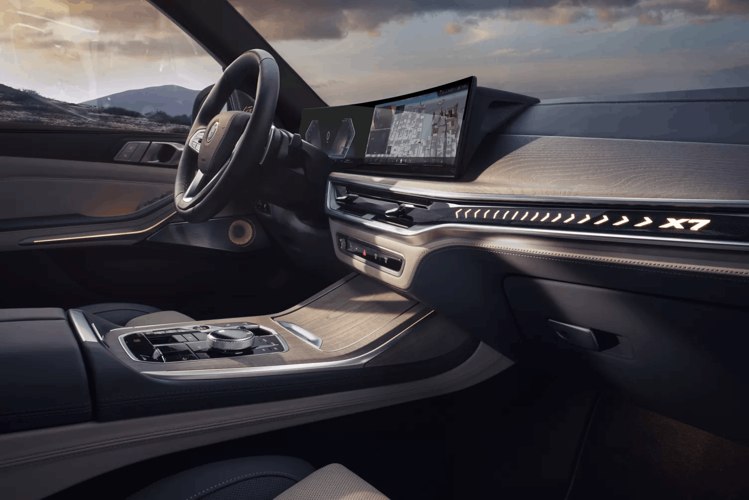 2026 BMW X7 White Interior Driver Comfort
