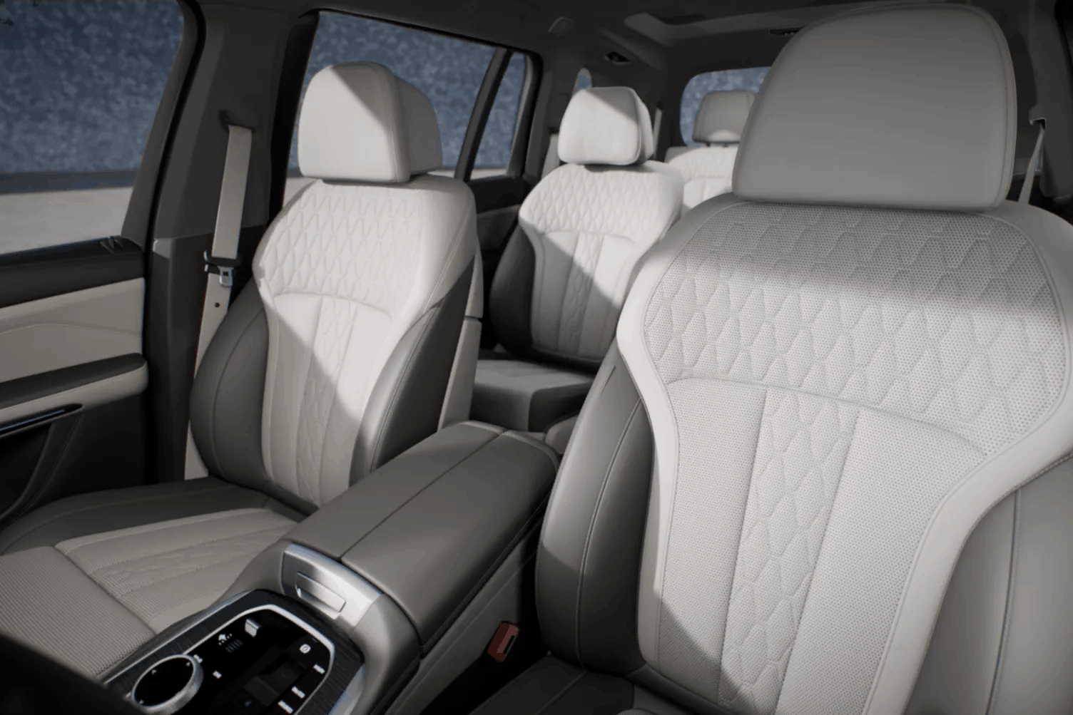 2026 BMW X7 White Interior Seats