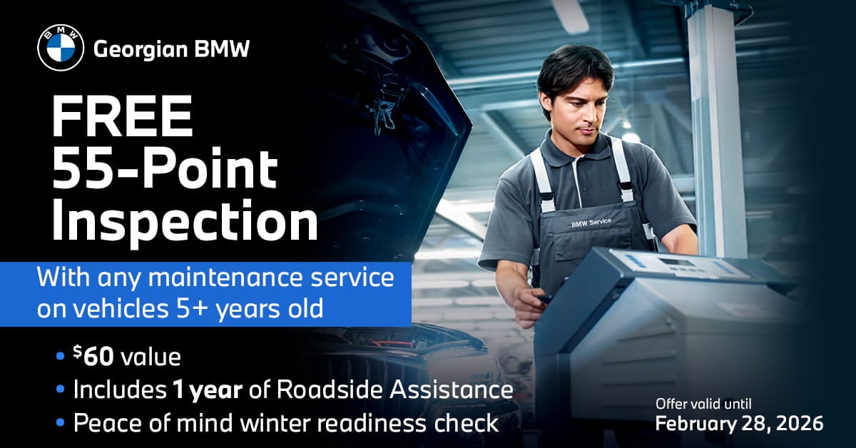 2026 bmw service offer free 55 point inspection