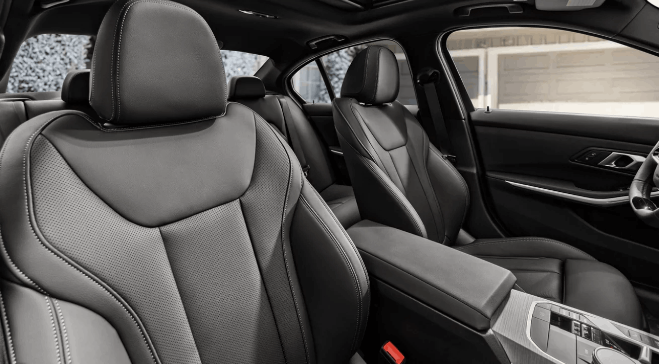 2026 BMW 3 Series interior seating all black