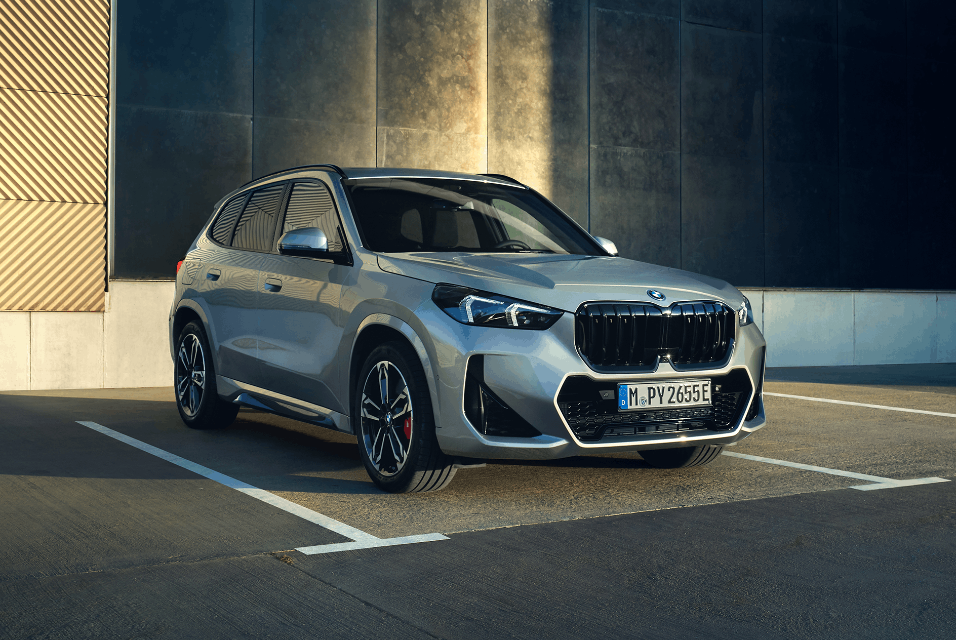 2026 BMW X1 exterior grey parking